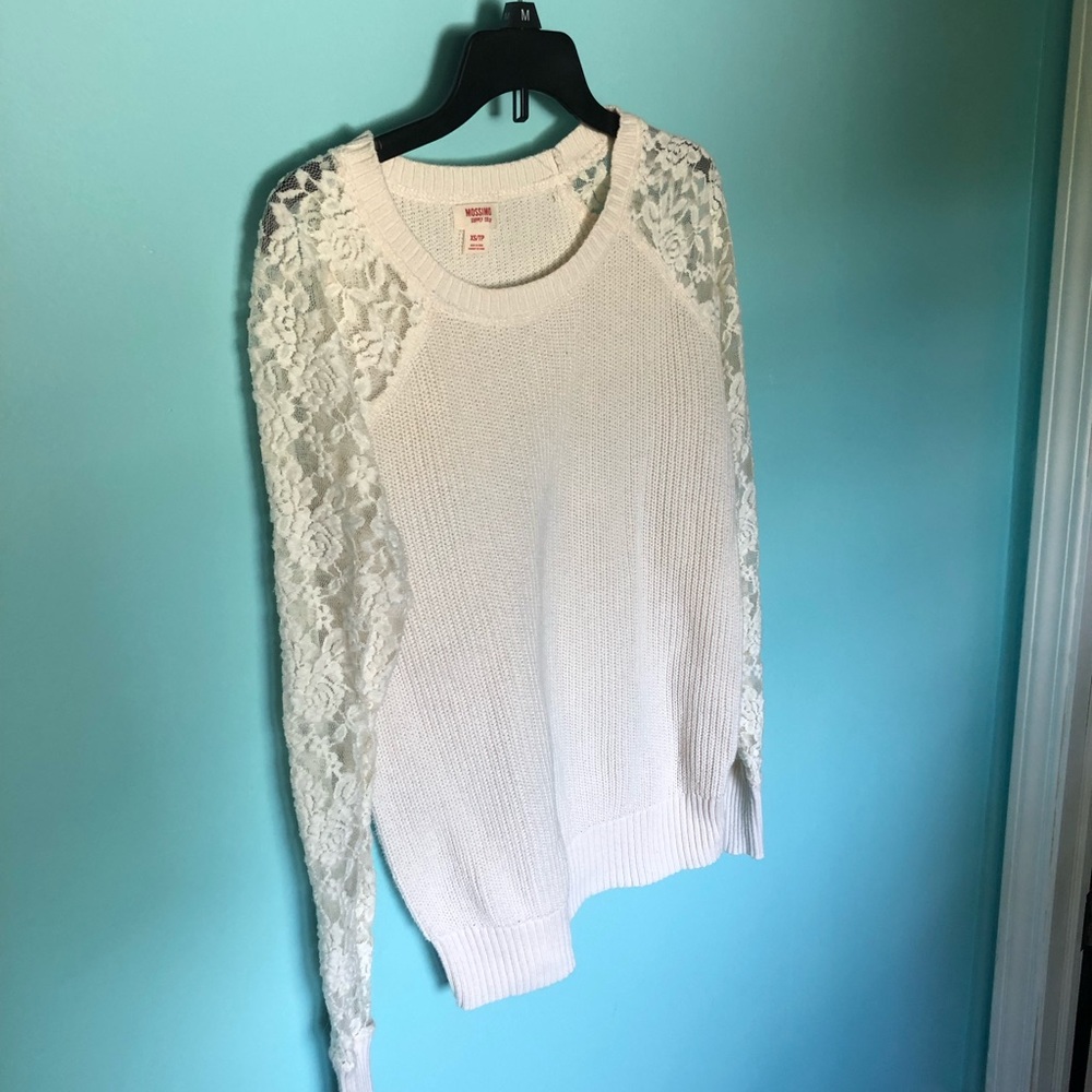 Laced Sleeve Sweater